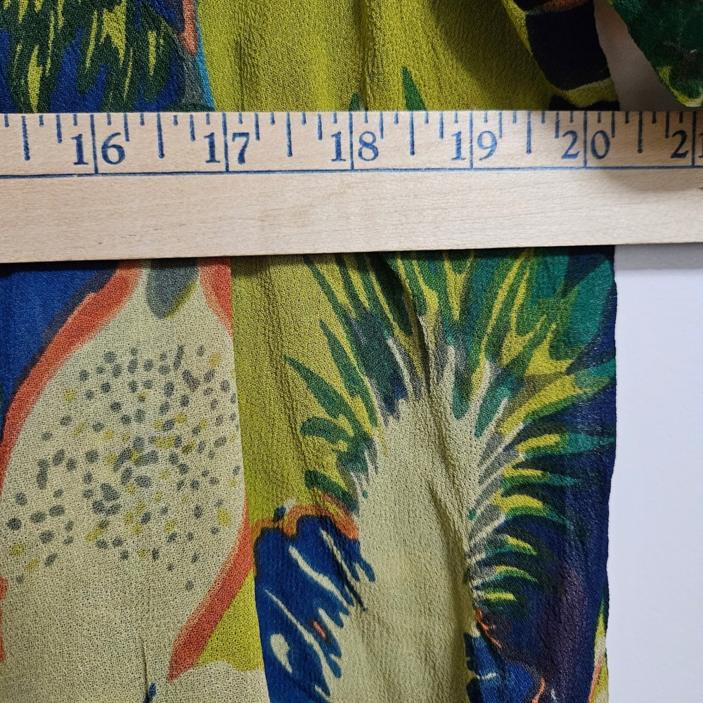 Vibrant Parrot Print Open Kimono Jacket - Multicolor - Picture 8 of 10